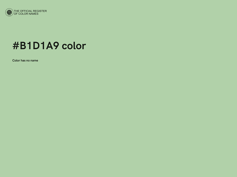 #B1D1A9 color image