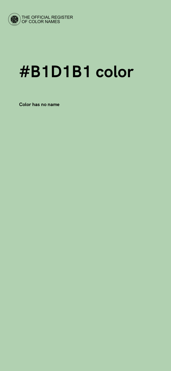 #B1D1B1 color image