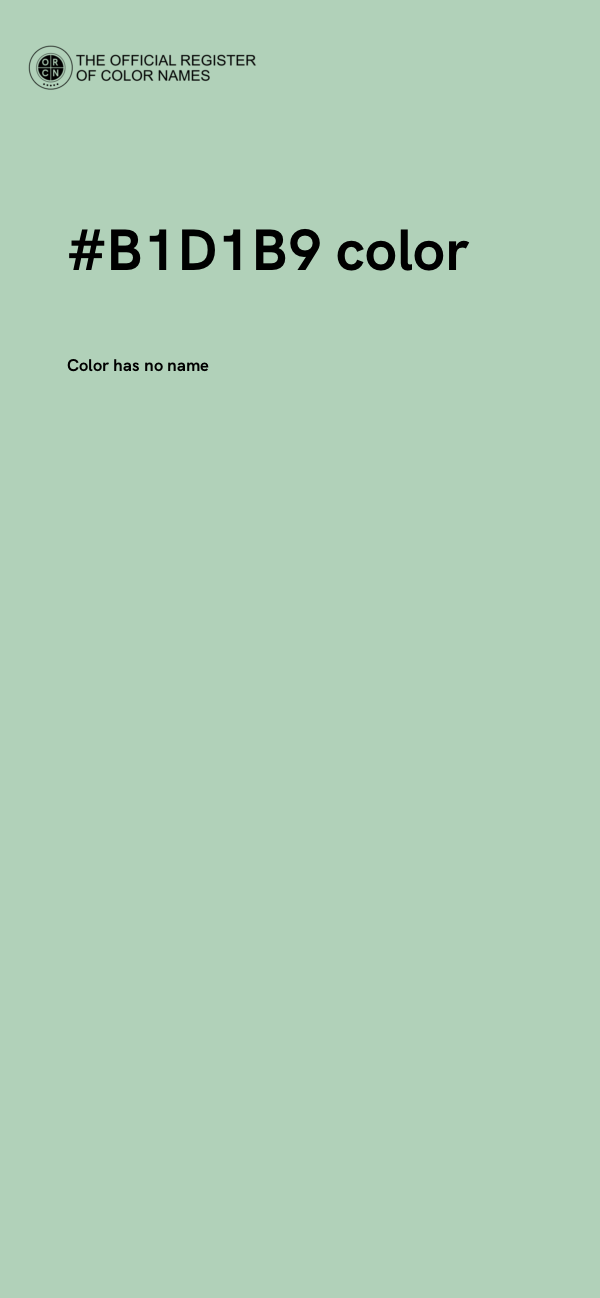 #B1D1B9 color image