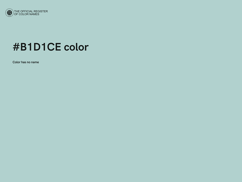 #B1D1CE color image