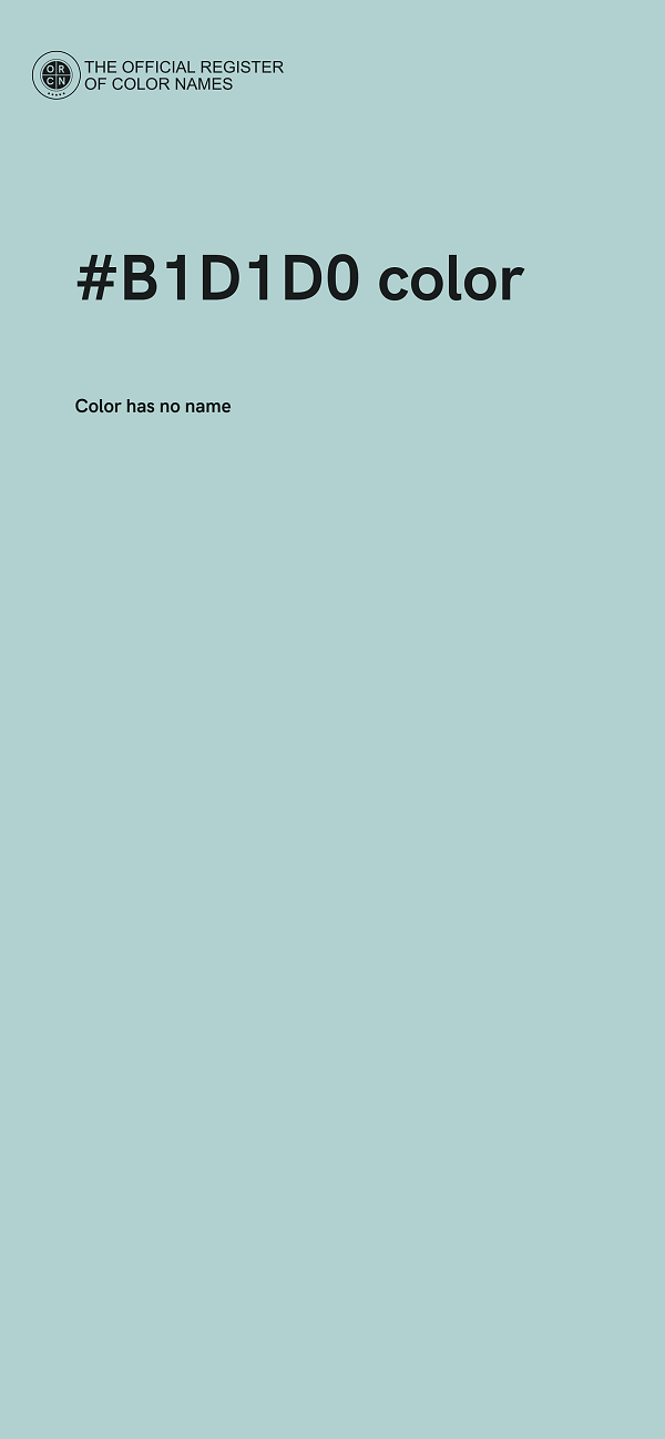 #B1D1D0 color image
