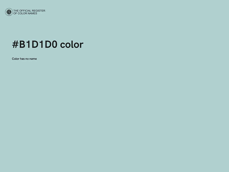 #B1D1D0 color image