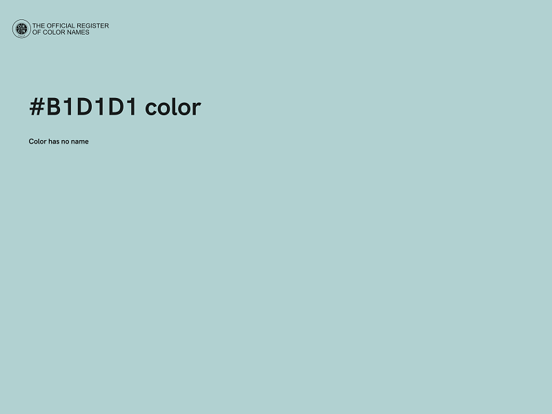 #B1D1D1 color image