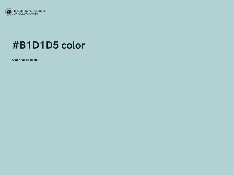 #B1D1D5 color image