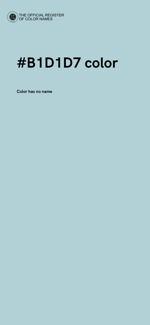 #B1D1D7 color image