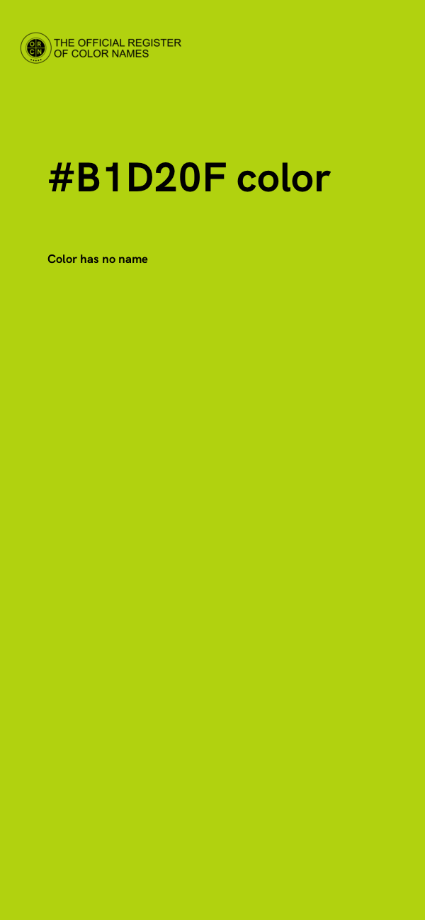 #B1D20F color image
