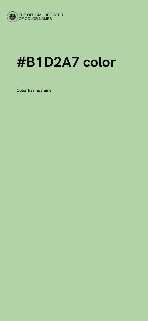 #B1D2A7 color image