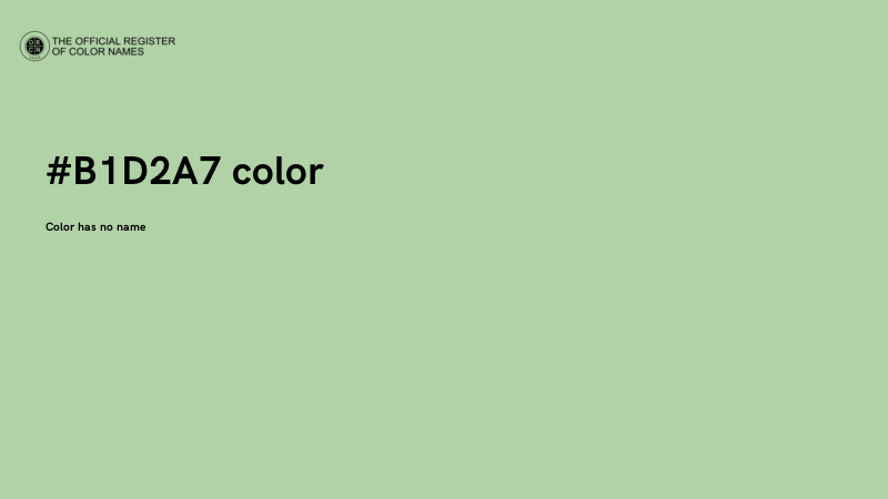 #B1D2A7 color image