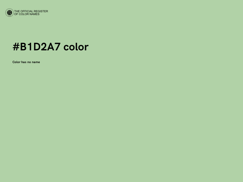 #B1D2A7 color image