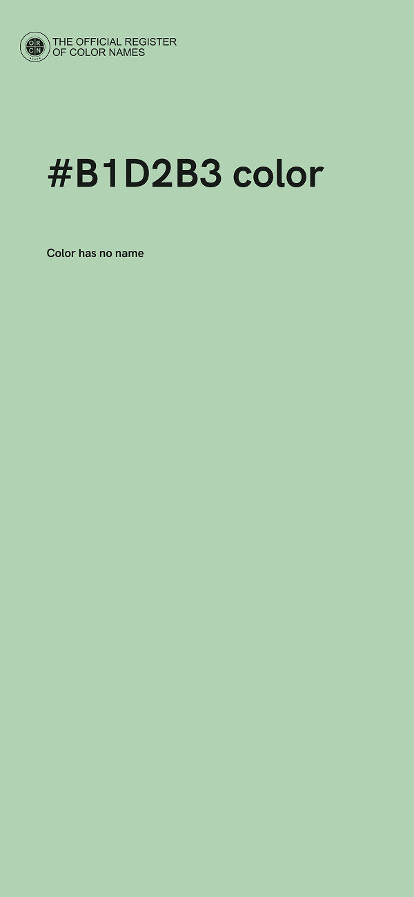 #B1D2B3 color image