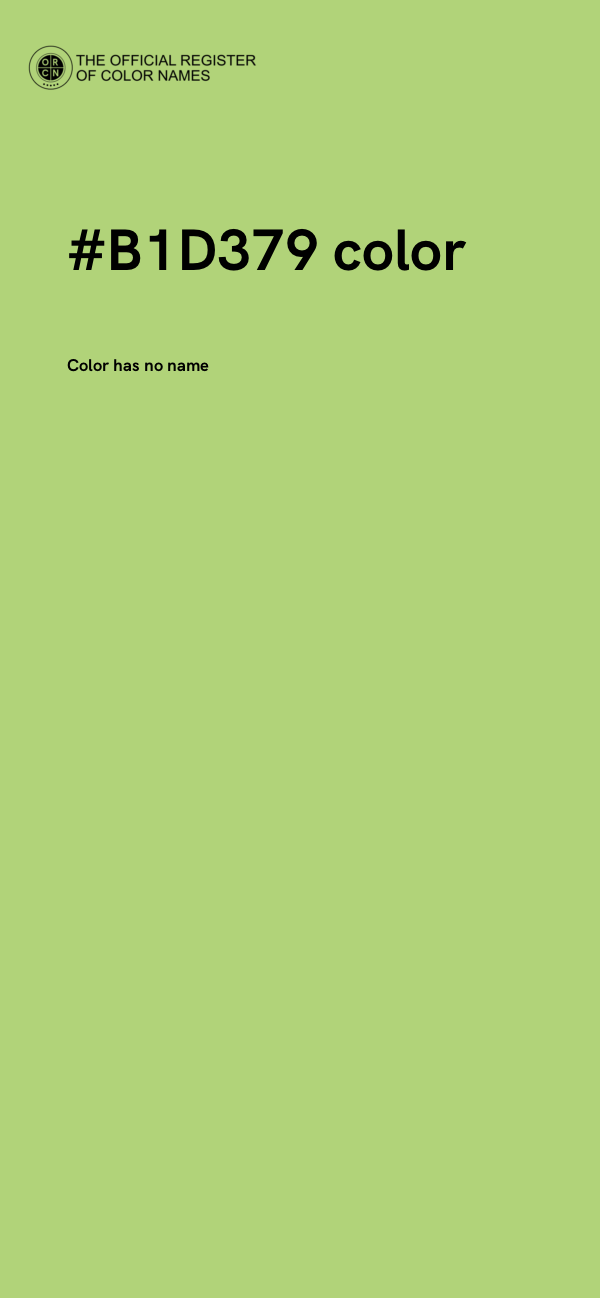 #B1D379 color image