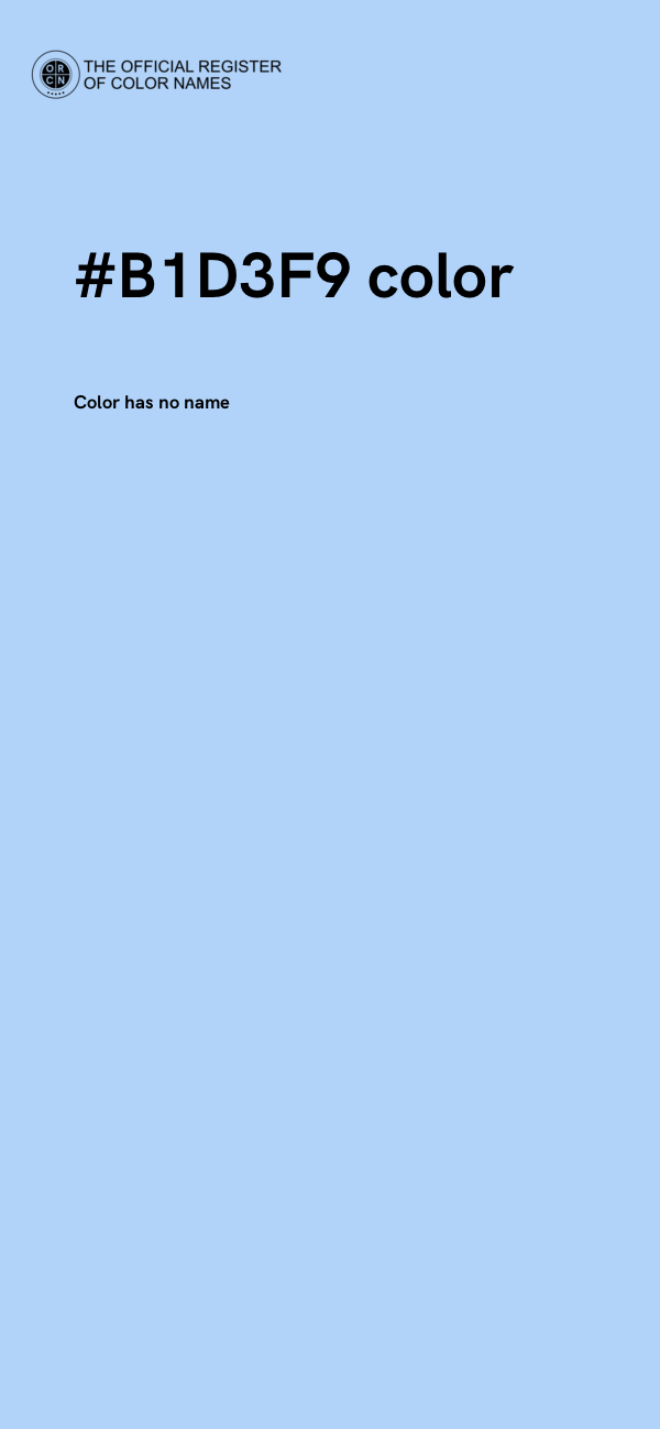 #B1D3F9 color image