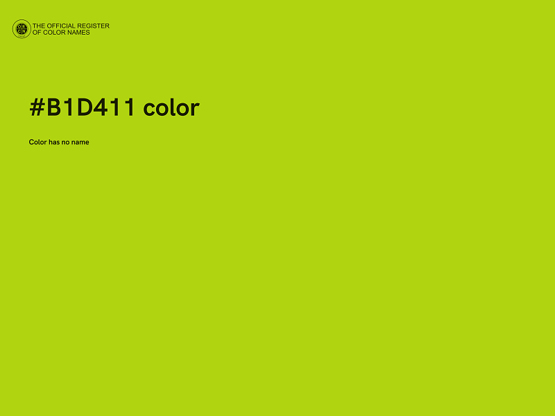 #B1D411 color image