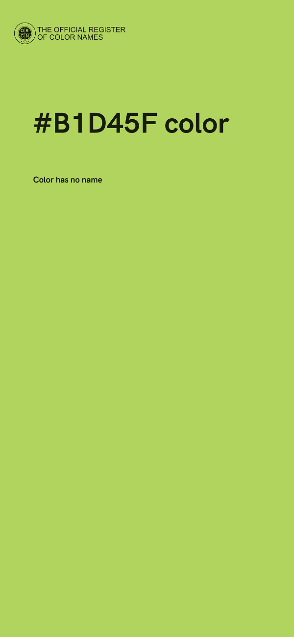 #B1D45F color image