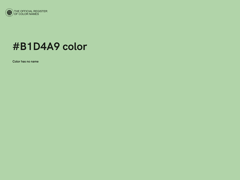 #B1D4A9 color image