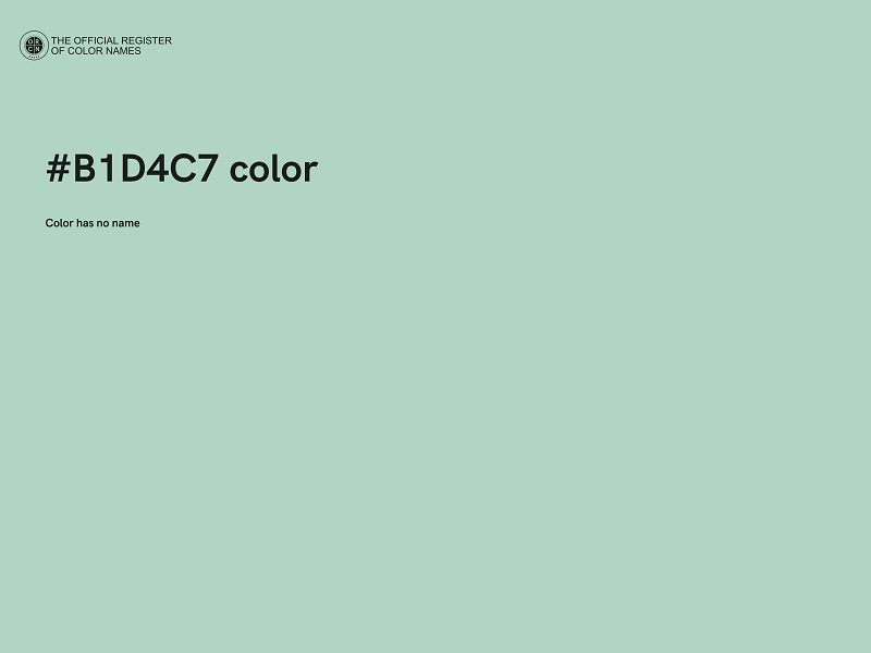 #B1D4C7 color image