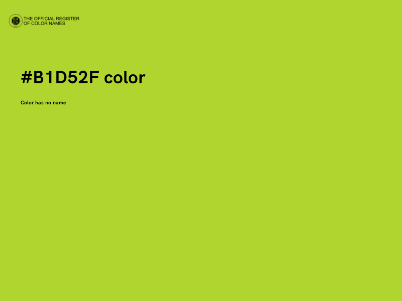 #B1D52F color image