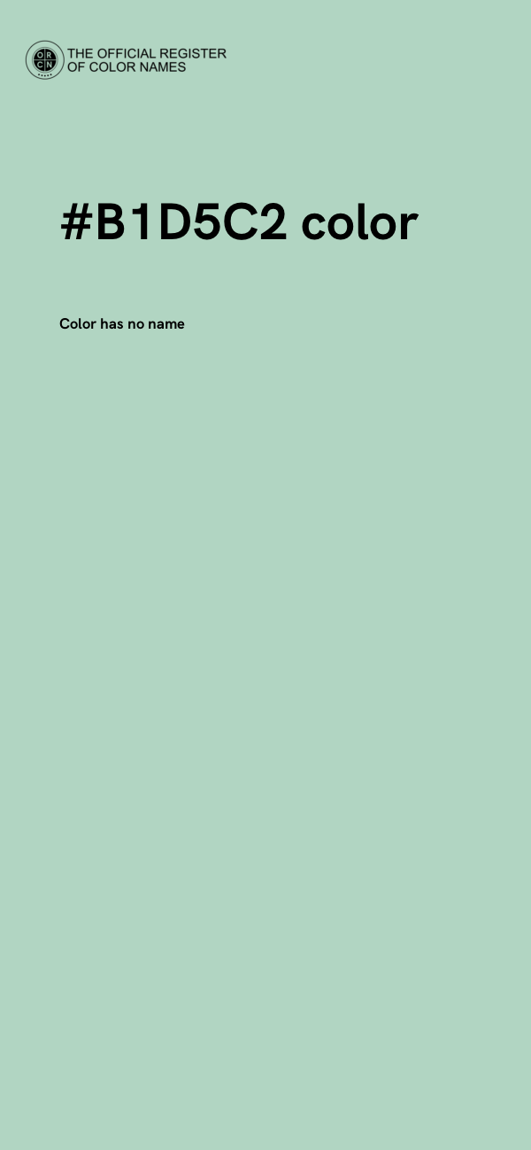 #B1D5C2 color image