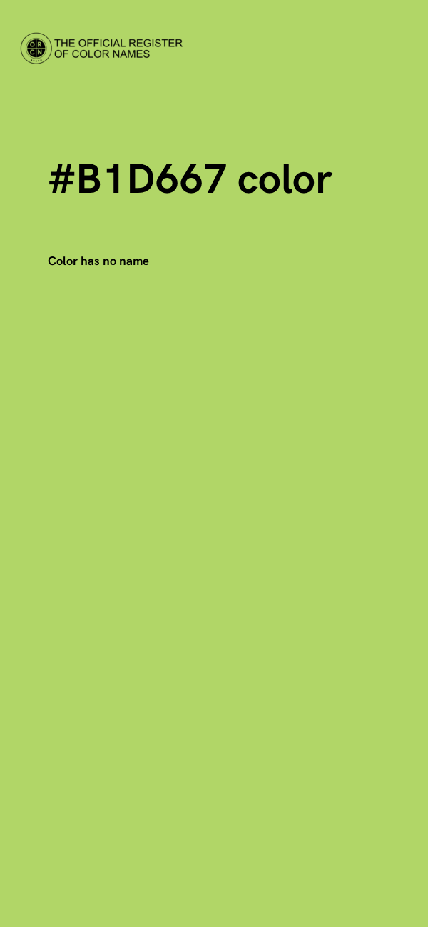 #B1D667 color image