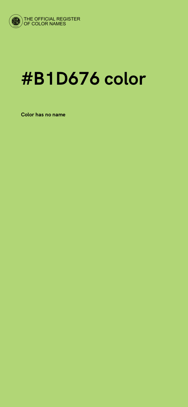 #B1D676 color image