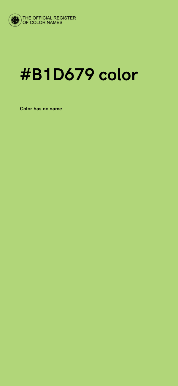 #B1D679 color image