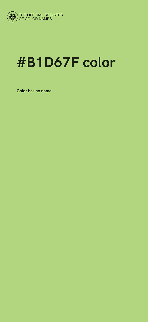 #B1D67F color image