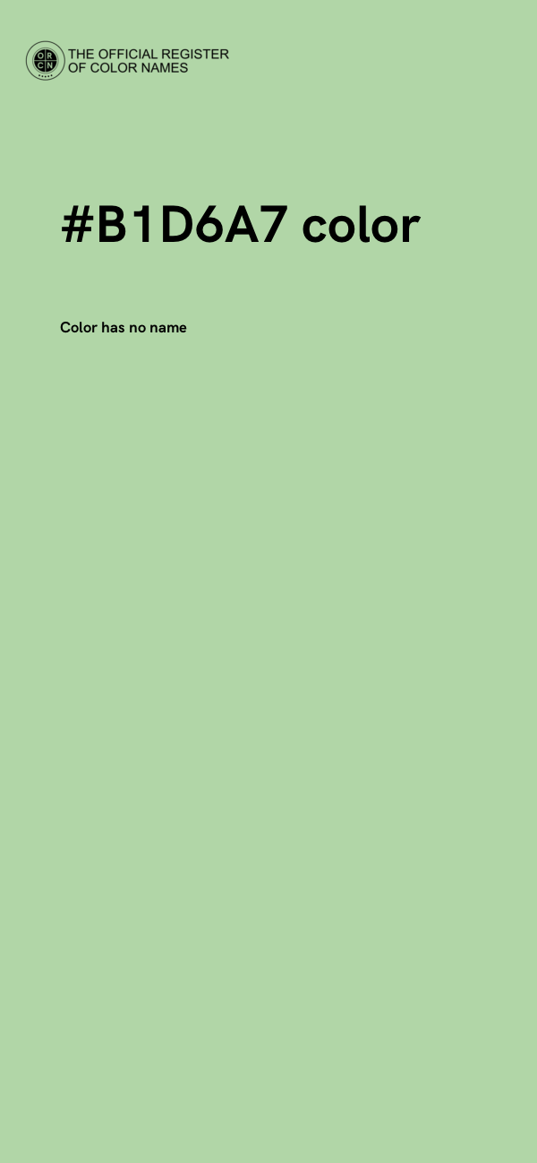 #B1D6A7 color image