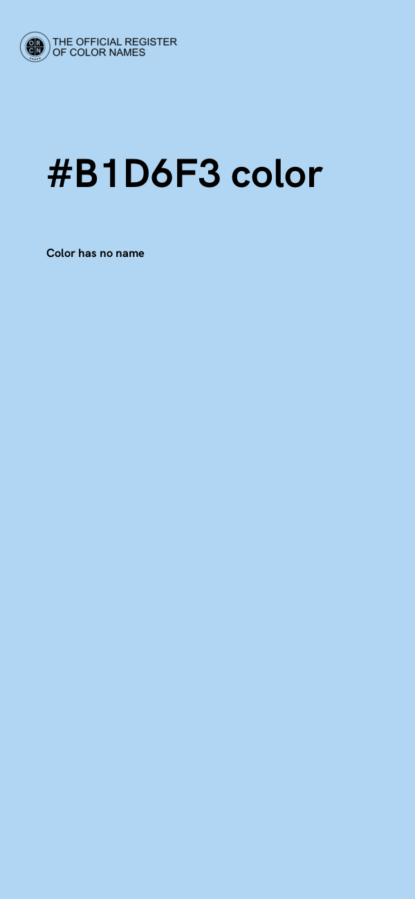 #B1D6F3 color image