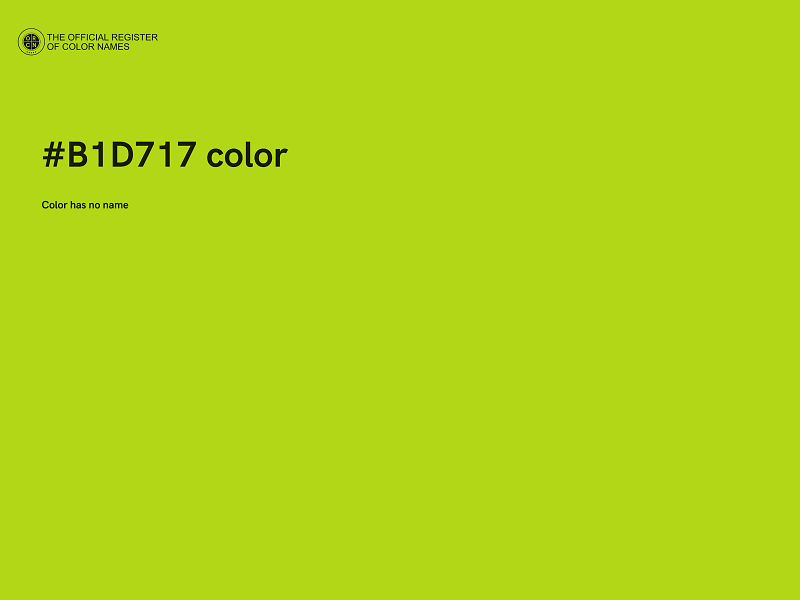 #B1D717 color image