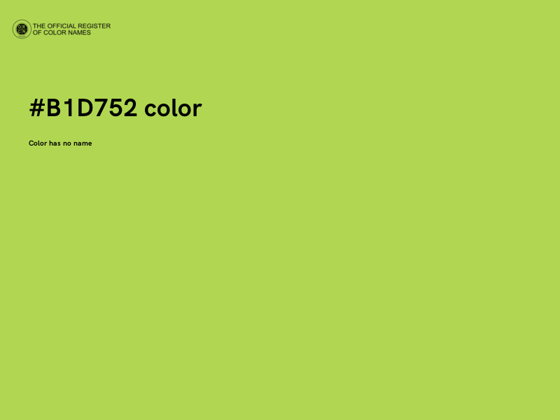 #B1D752 color image