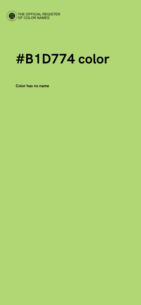 #B1D774 color image