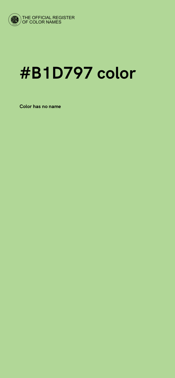 #B1D797 color image