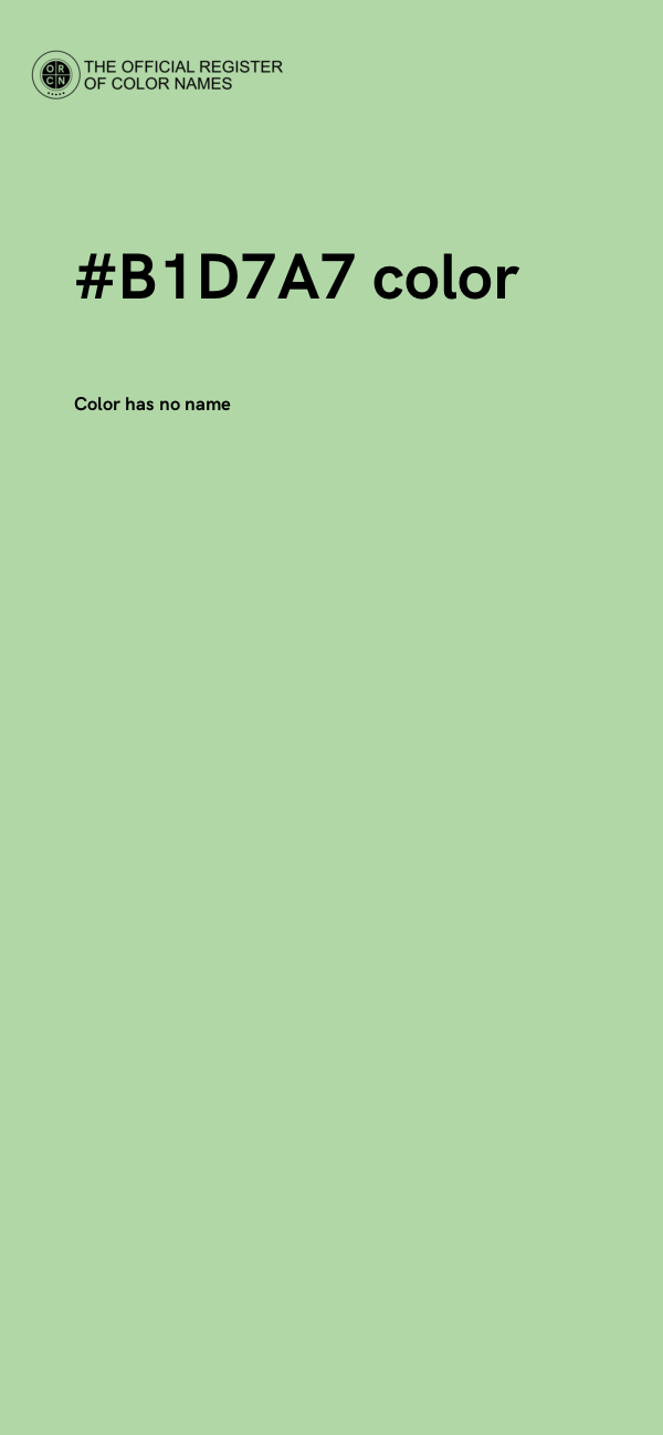 #B1D7A7 color image