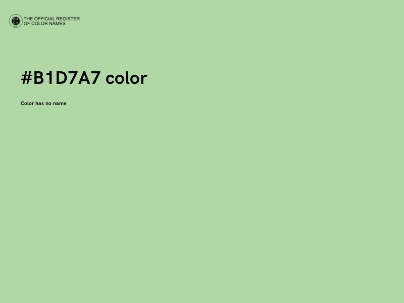 #B1D7A7 color image