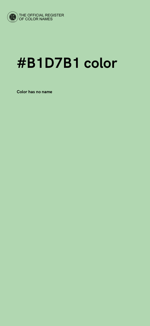 #B1D7B1 color image