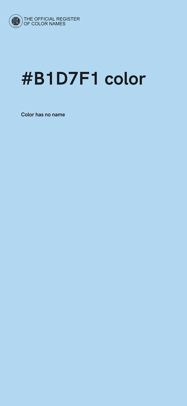 #B1D7F1 color image