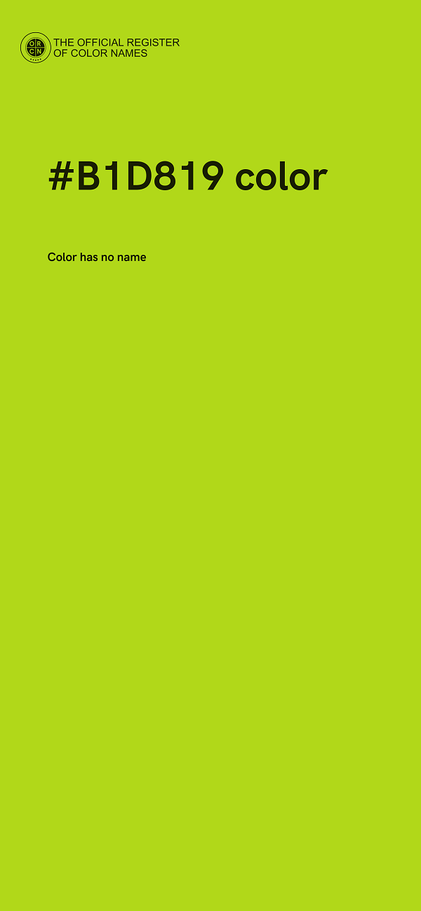 #B1D819 color image