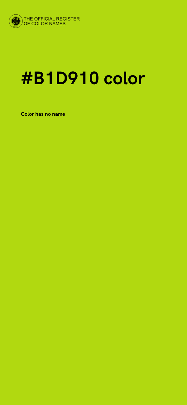 #B1D910 color image