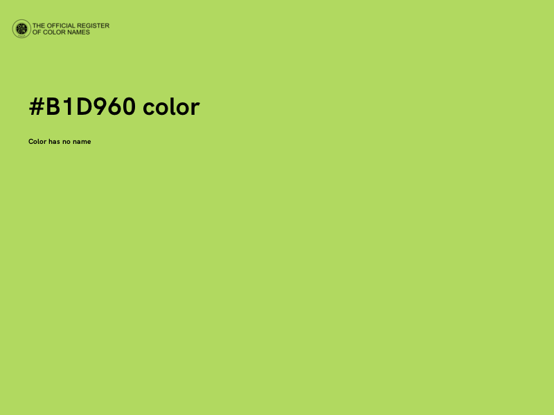 #B1D960 color image