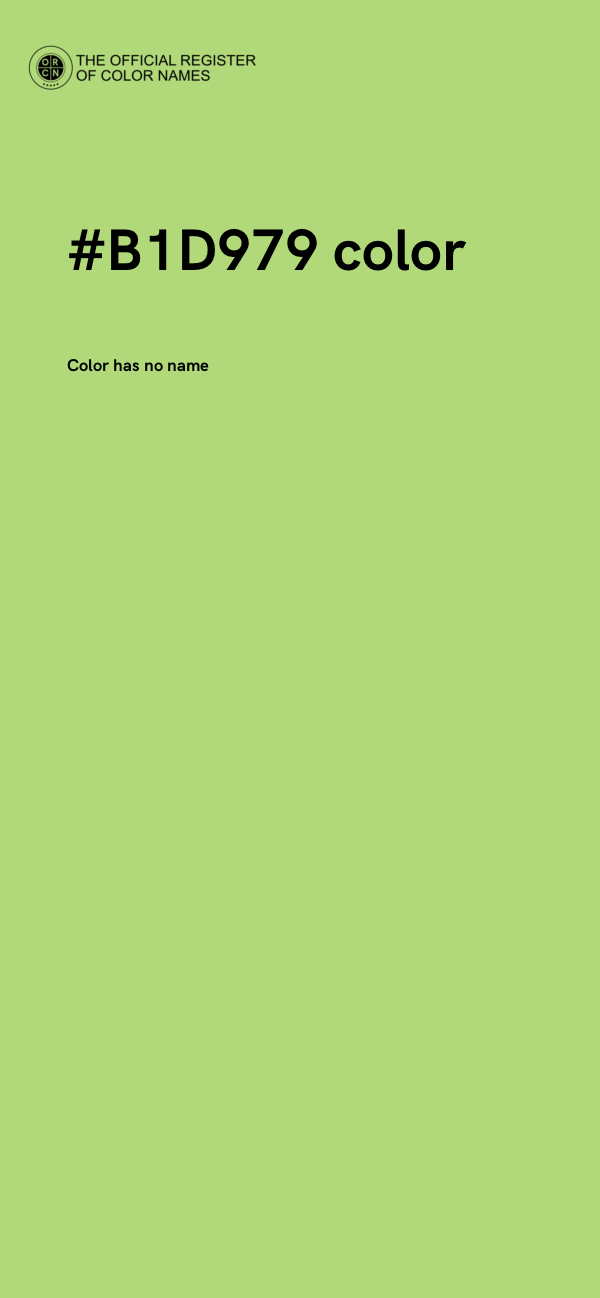#B1D979 color image
