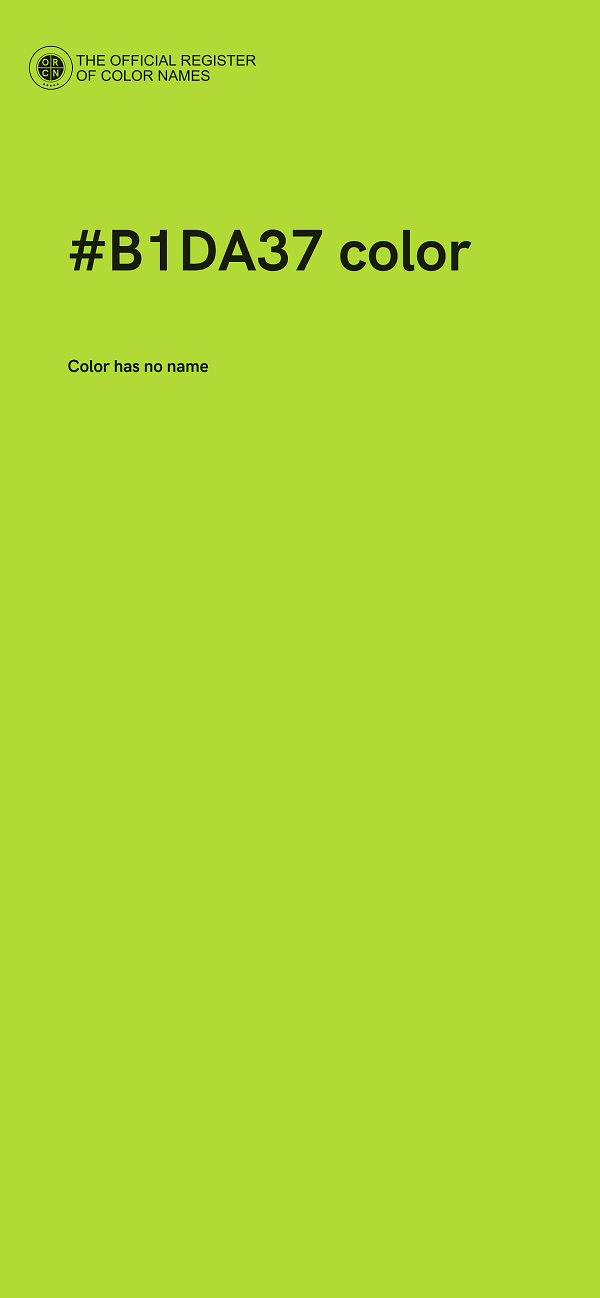 #B1DA37 color image