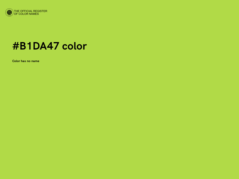 #B1DA47 color image