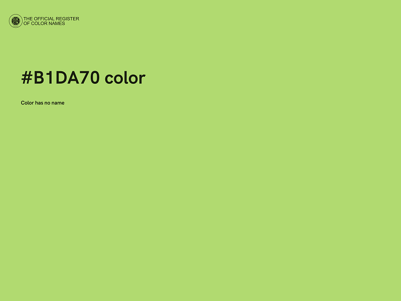 #B1DA70 color image