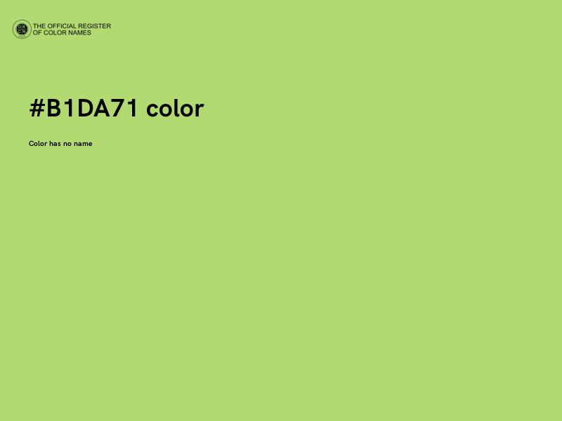 #B1DA71 color image