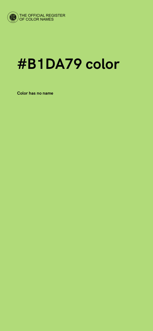 #B1DA79 color image