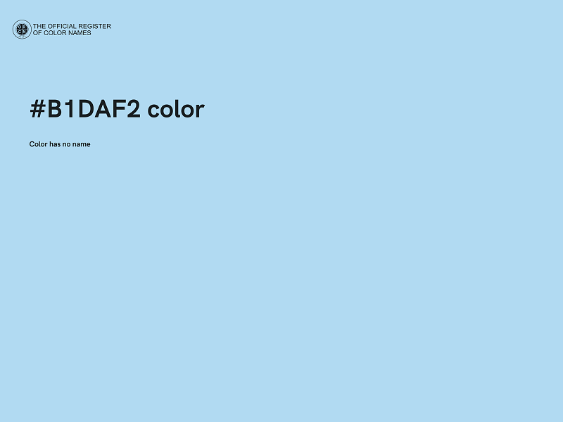 #B1DAF2 color image