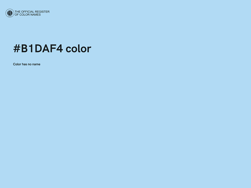 #B1DAF4 color image