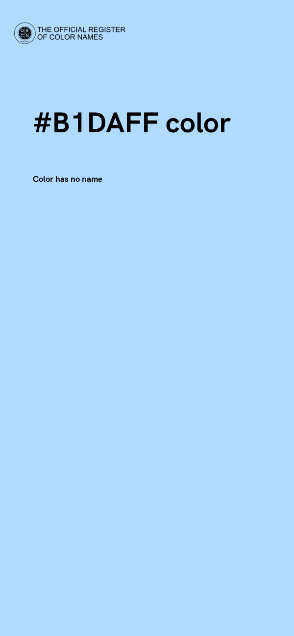 #B1DAFF color image