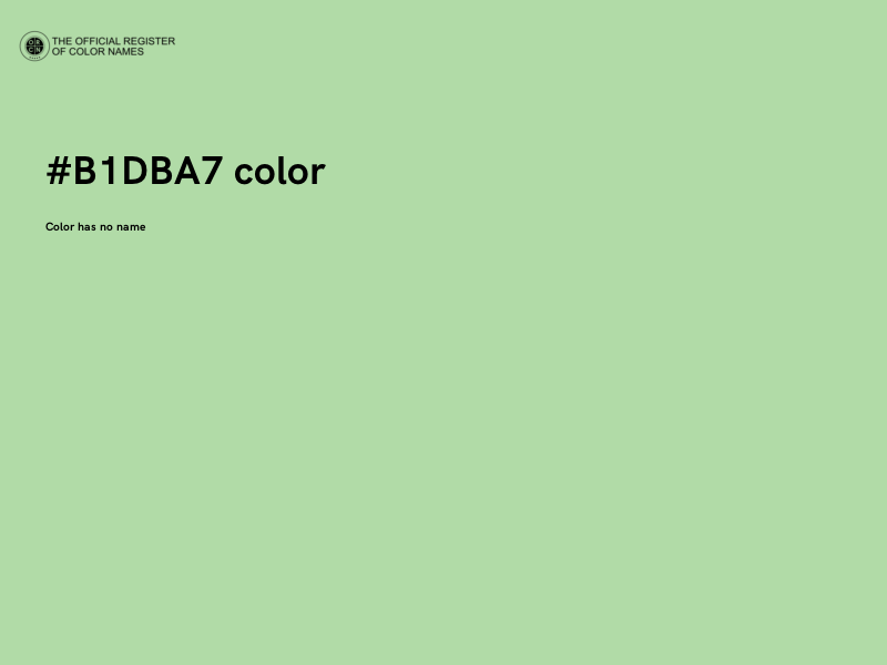 #B1DBA7 color image