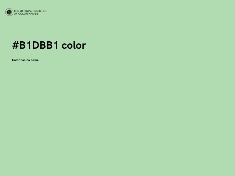 #B1DBB1 color image
